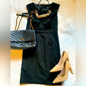 Classic black sheath dress